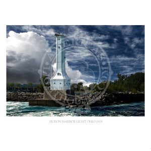 Huron Harbor Light Ohio 1919