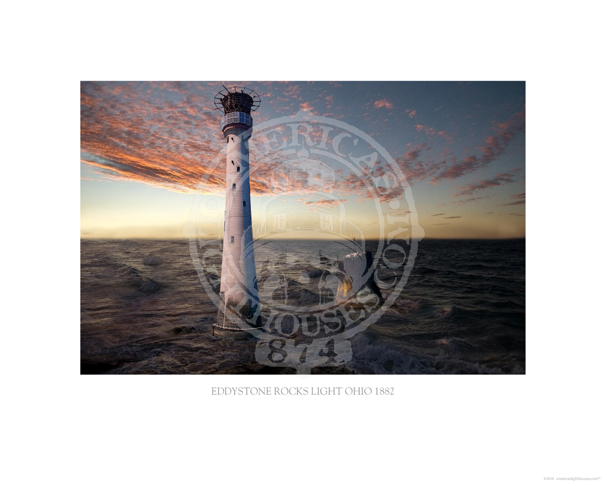 Eddystone Rocks Light Ohio 1882