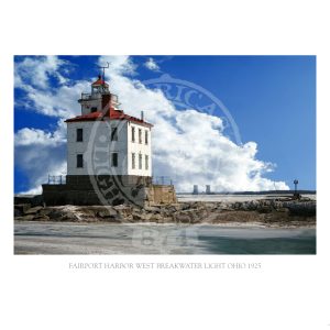 Fairport Harbor West Breakwater Light Ohio 1925