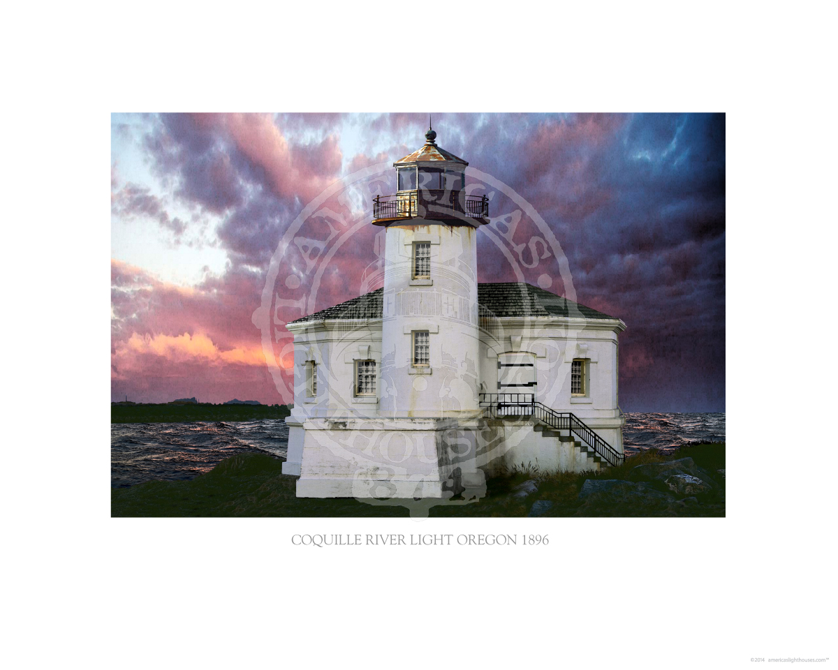 Coquille River Light Oregon 1896