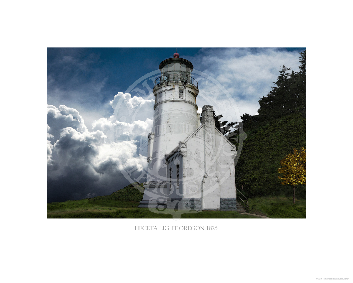 Heceta Light Oregon 1825