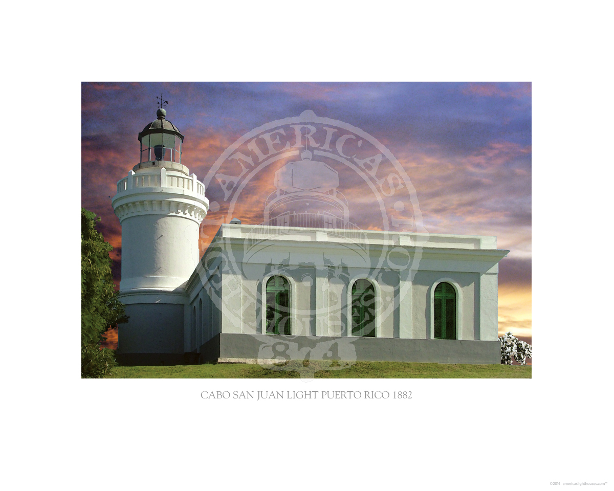 Cabo San Juan Light Puerto Rico 1882