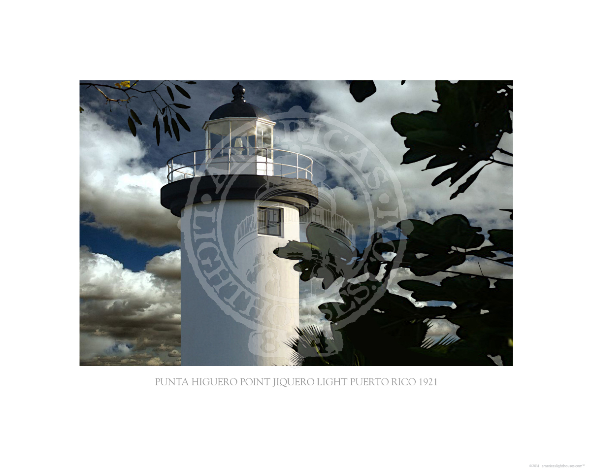 Punta Higuero Point Jiquero Light Puerto Rico 1921