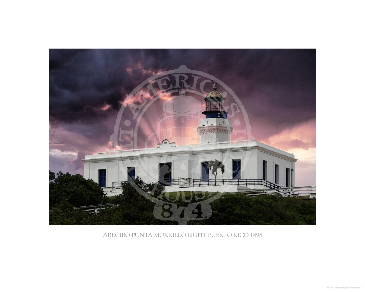 Arecibo Punta Morrillo Light Puerto Rico 1898