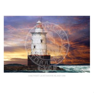 Sakonnet Light Rhode Island 1884