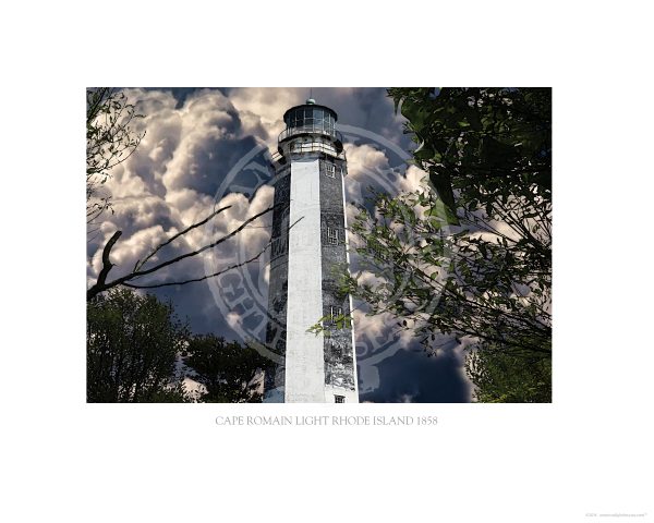 Cape Romain Light Rhode island 1858