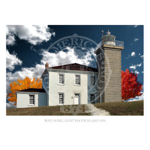 Watch Hill Light Rhode Island 1856