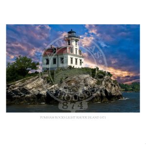 Pomham Rocks Light Rhode Island 1871