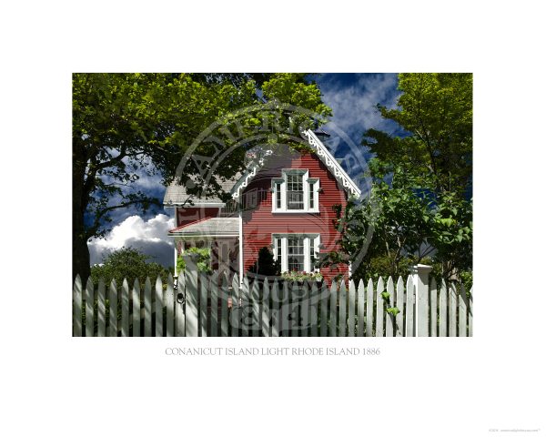 Conanicut Island Light Rhode Island 1886