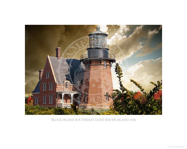 Block Island Southeast Light Rhode Island 1874
