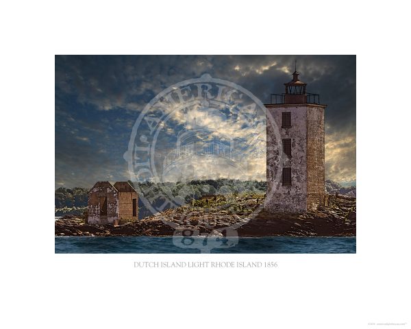 Dutch Island Light Rhode Island 1856