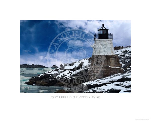 Castle Hill Light Rhode Island 1890