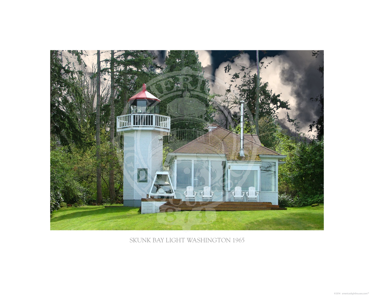 Skunk Bay Light Washington 1965