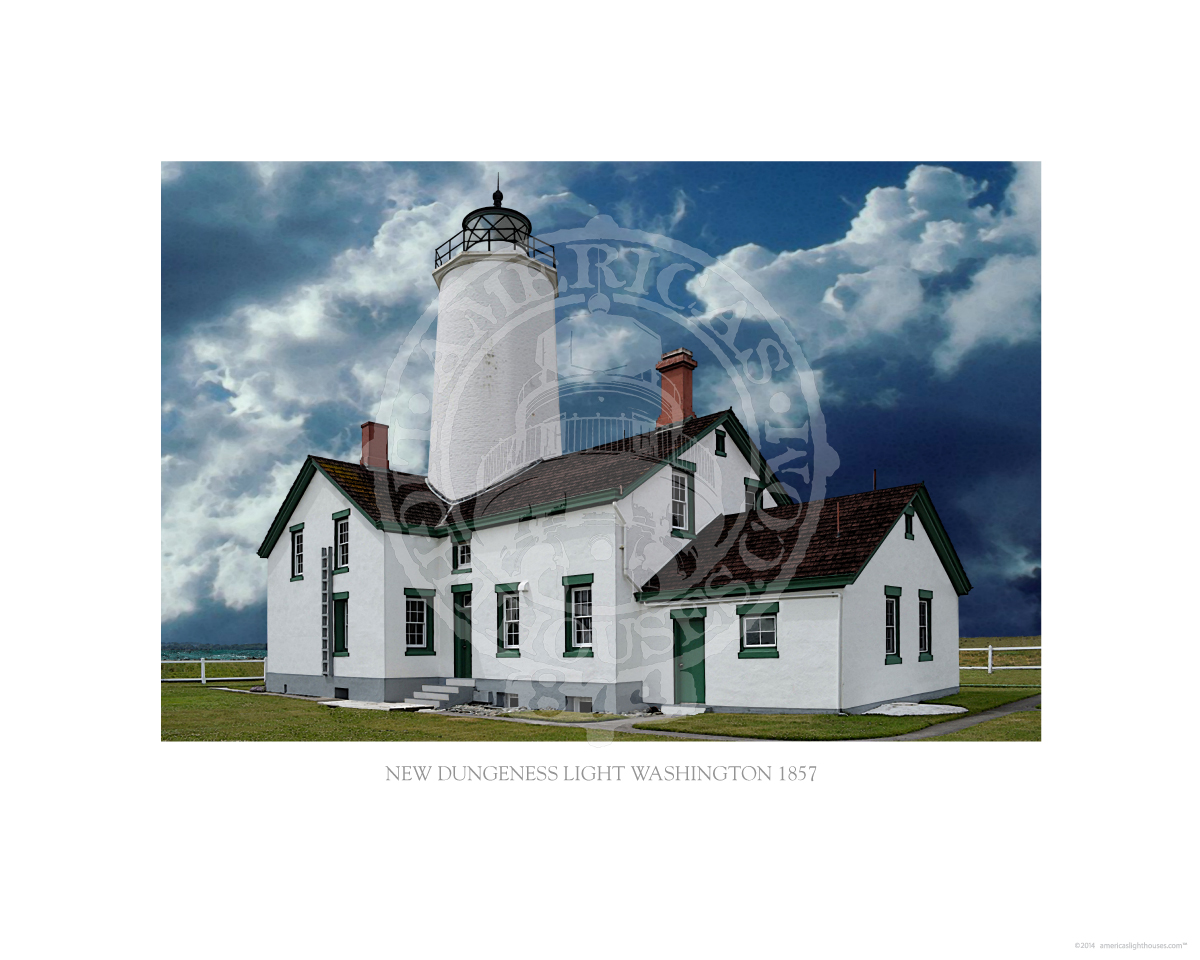 New Dungeness Light Washington 1857