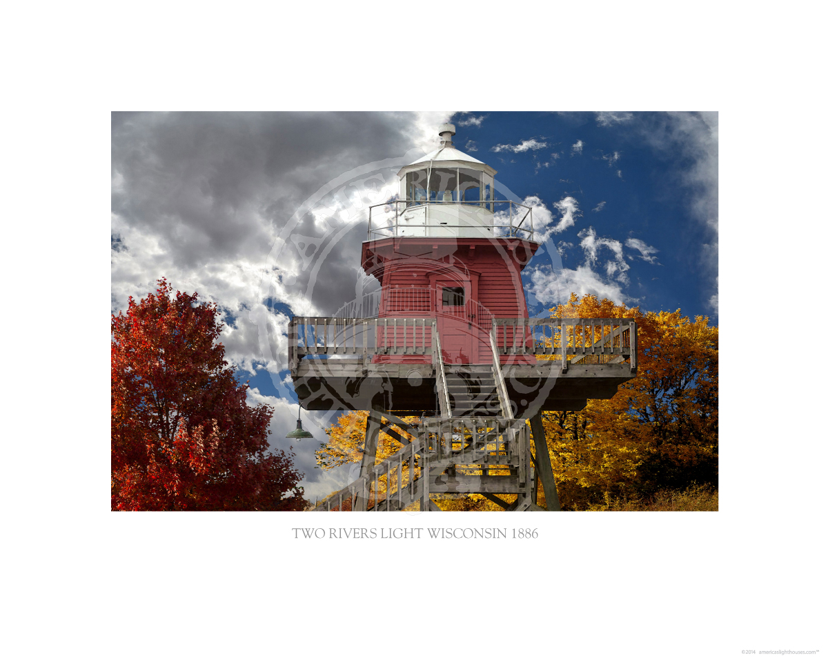 Two Rivers Light Wisconsin 1886