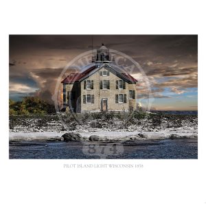 Pilot Island Light Wisconsin 1858