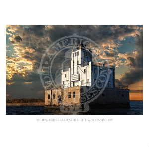Milwaukee Breakwater Light Wisconsin 1889