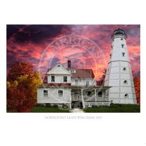 North Point Light Wisconsin 1839