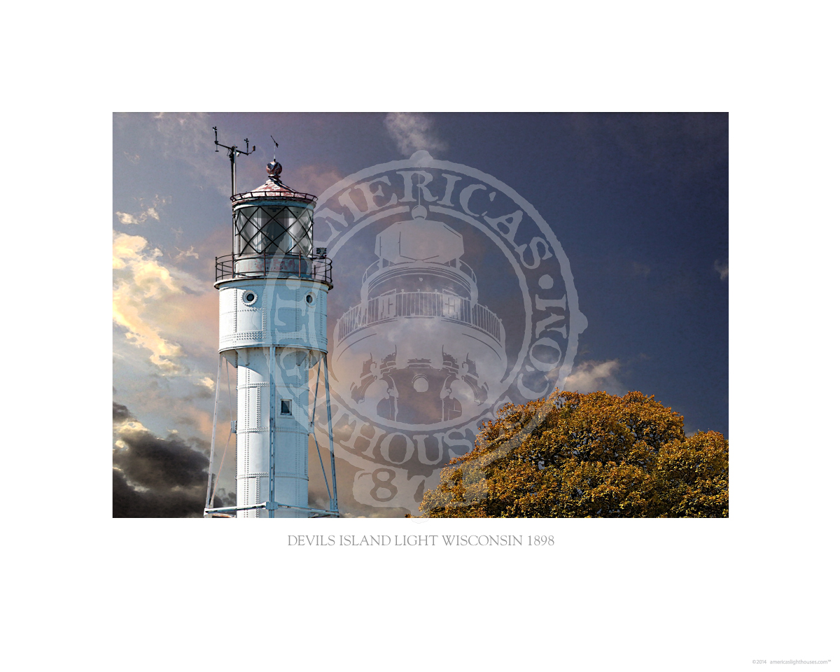 Devils Island Light Wisconsin 1898