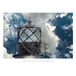 Peshtigo Reef Light Wisconsin 1936