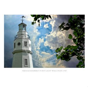 Neenah Kimberly Point Light Wisconsin 1945