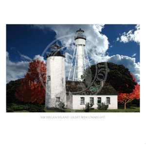 Michigan Island Light Wisconsin 1857