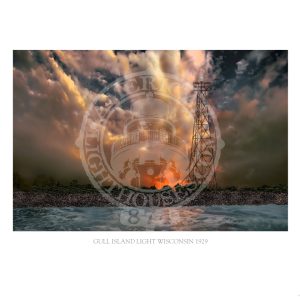 Gull Island Light Wisconsin 1929