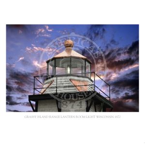 Grassy Island Range Lantern Room Light Wisconsin 1872