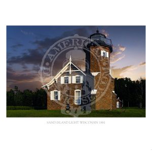 Sand Island Light Wisconsin 1881