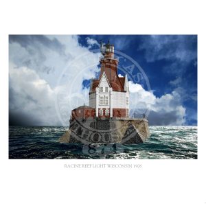 Racine Reef Light Wisconsin 1906