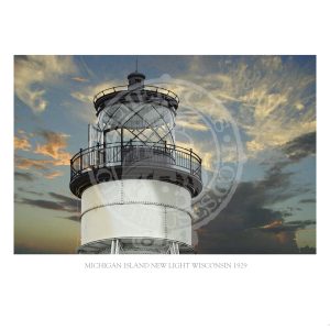 Michigan Island New Light Wisconsin 1929