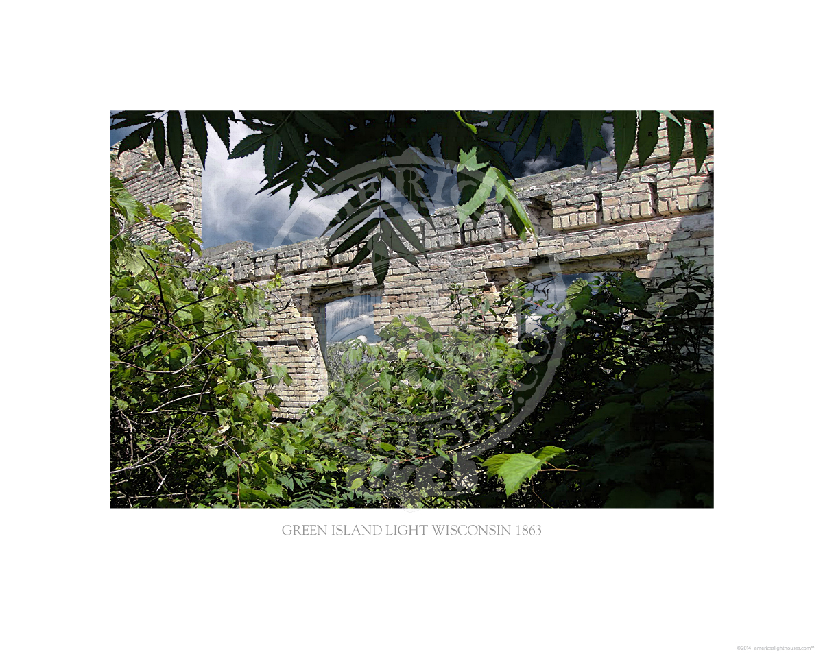 Green Island Light Wisconsin 1863