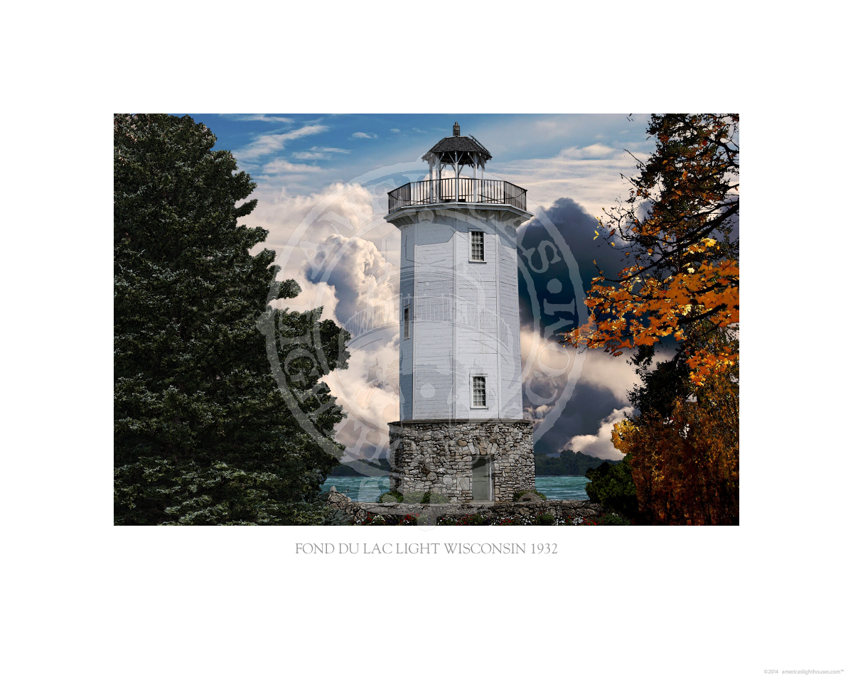 Fond Du Lac Light Wisconsin 1932