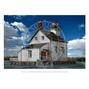 Dunlap Reef Rear Range Light Wisconsin 1881