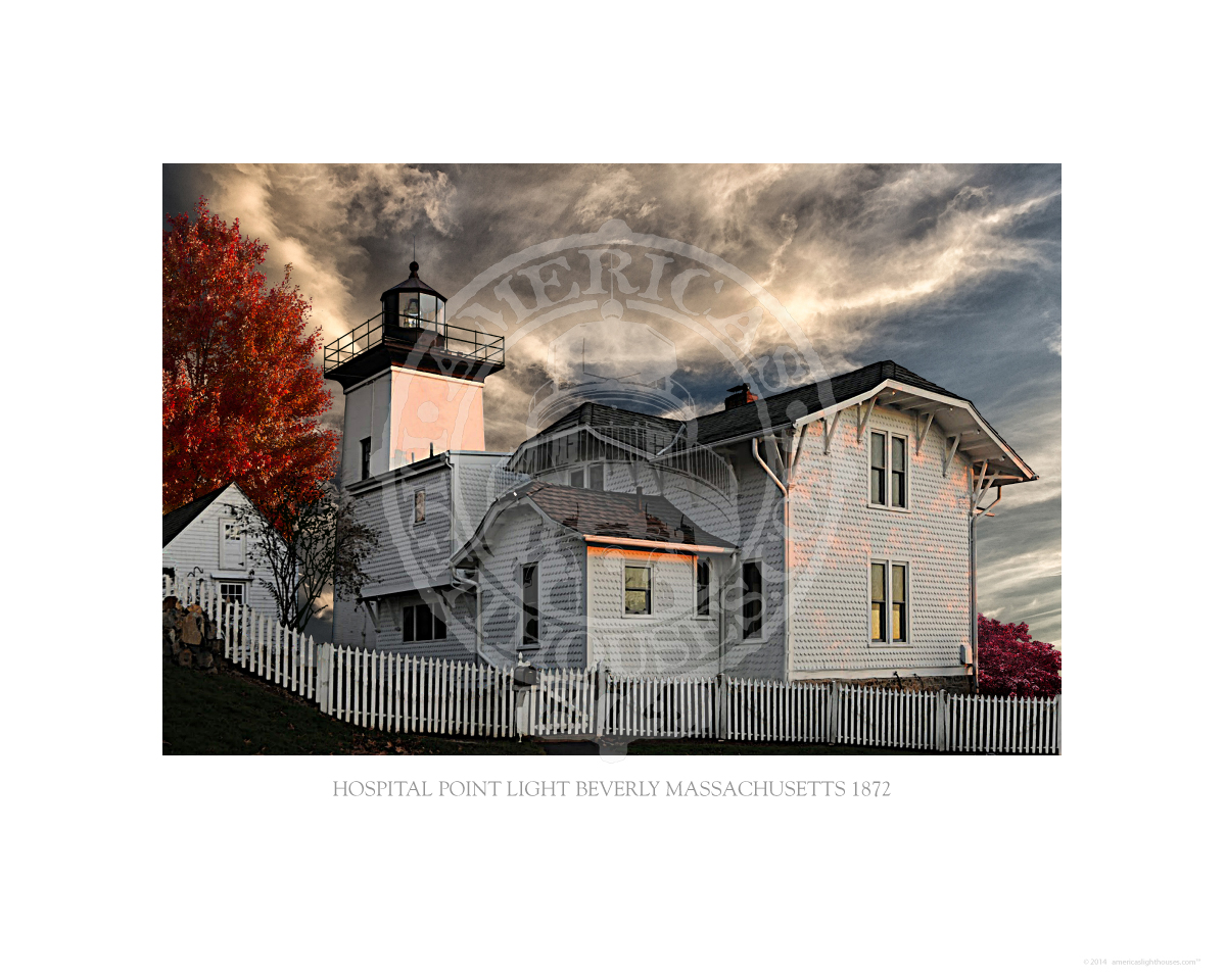 Hospital Point Light Beverly Massachusetts 1872