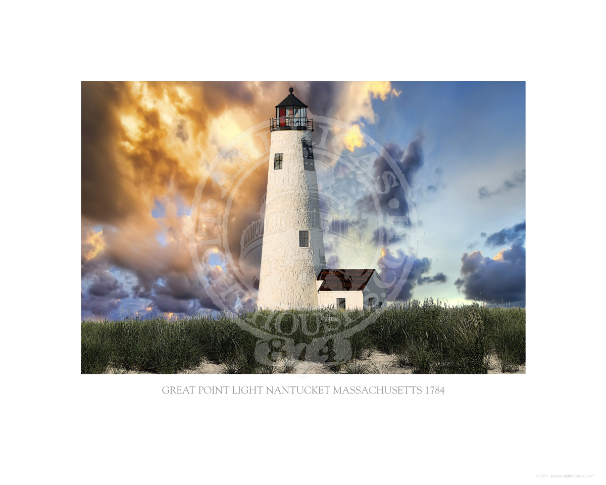 Great Point Light Nantucket Massachusetts 1784