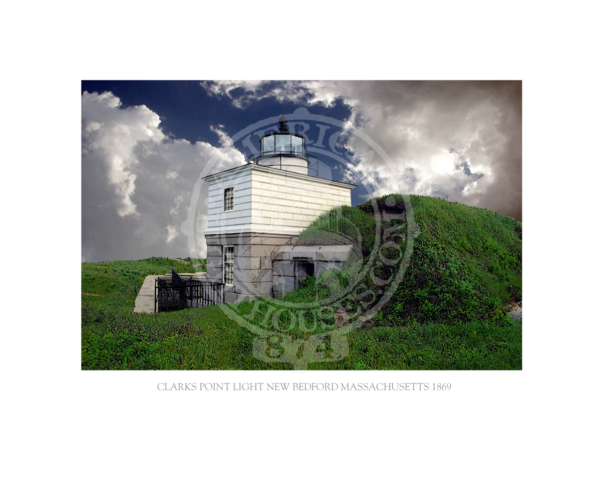Clarks Point Light New Bedford Massachusetts 1869 A