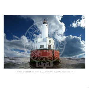 Cleveland Ledge Light Buzzards Bay Massachusetts 1943