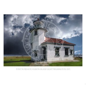 Point Robinson Vashon Island Light Washington 1915