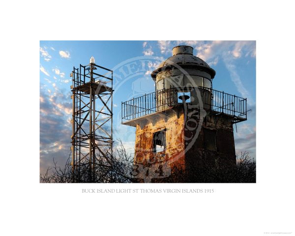 Buck Island Light St Thomas Virgin Islands 1915