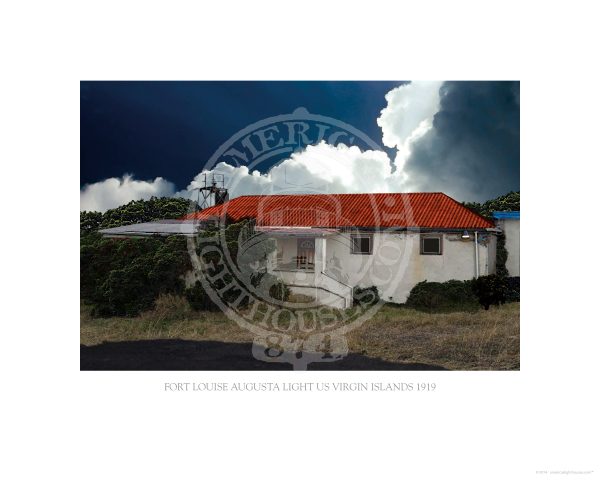 Ft Louise Augusta Light Virgin Islands 1919