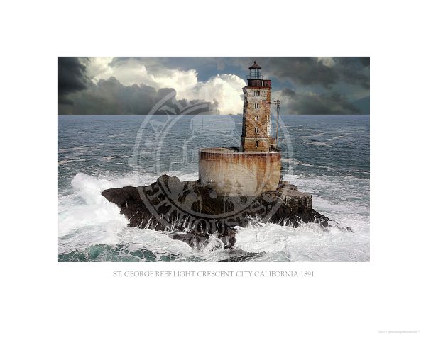 St George Reef Light Crescent City California 1891